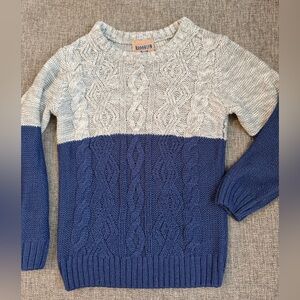 Brooklyn Boys Blue and Gray Kids Sweater Size 5 cozy warm GUC